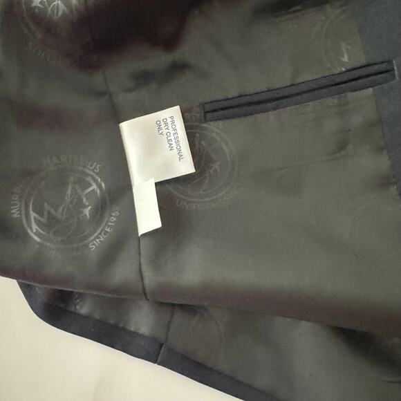 Murphy & Hartelius Pilot Uniform Jacket 40R Navy Wool Blend - Picture 5 of 11